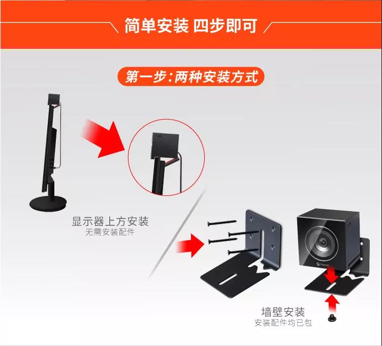 宝利通(Polycom)EagleEye Cube USB/HDCI视频会议高清摄像头 